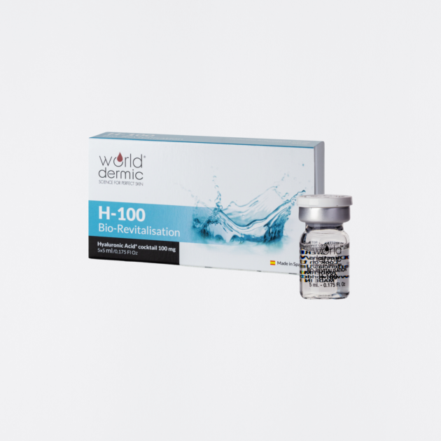 Hyaluronsäure Ampullen für straffe Haut – H-100 Kur 5x5ml