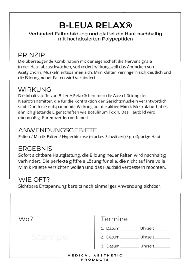 Flyer | B-LeuA Relax® | 100 Stk. – Bild 3