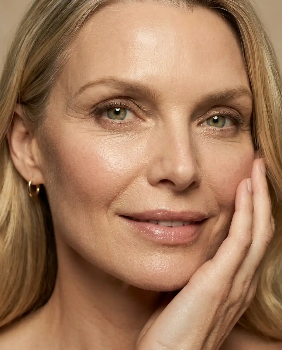 Model Rosie 49 Jahre Frau Resultat nach Behandlungen happy face