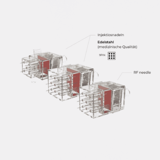 RF Combo Jector Nadelmodul 9-Pin 32G – Original BOMTECH Nadelkartusche für RF-Injektion und Mesotherapie