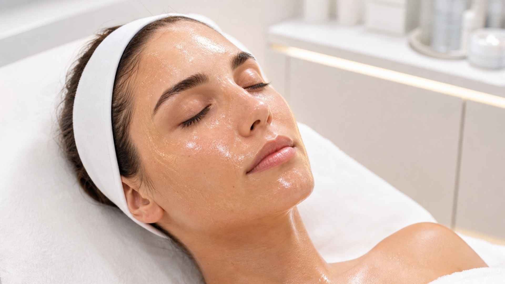 Chemische Peeling Behandlung in aesthetischer Praxis Hautregeneration und Glow Longevity Aesthetics MAP